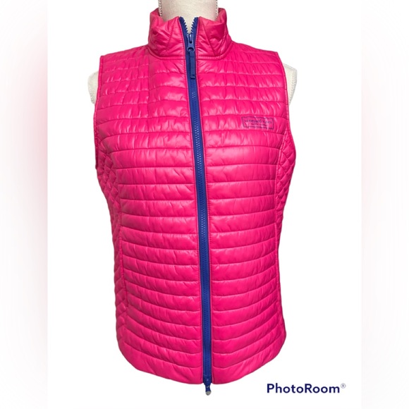 Vineyard Vines Jackets & Blazers - Vineyard Vines Pink Puffer Vest